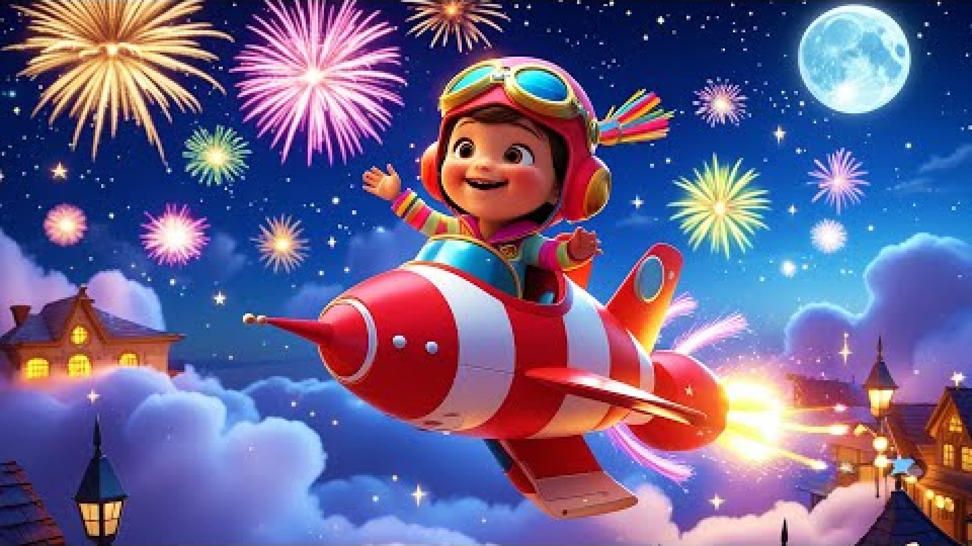 Rocket To FireWorks | Nursery Rhymes for Toddlers | JollieJingles
