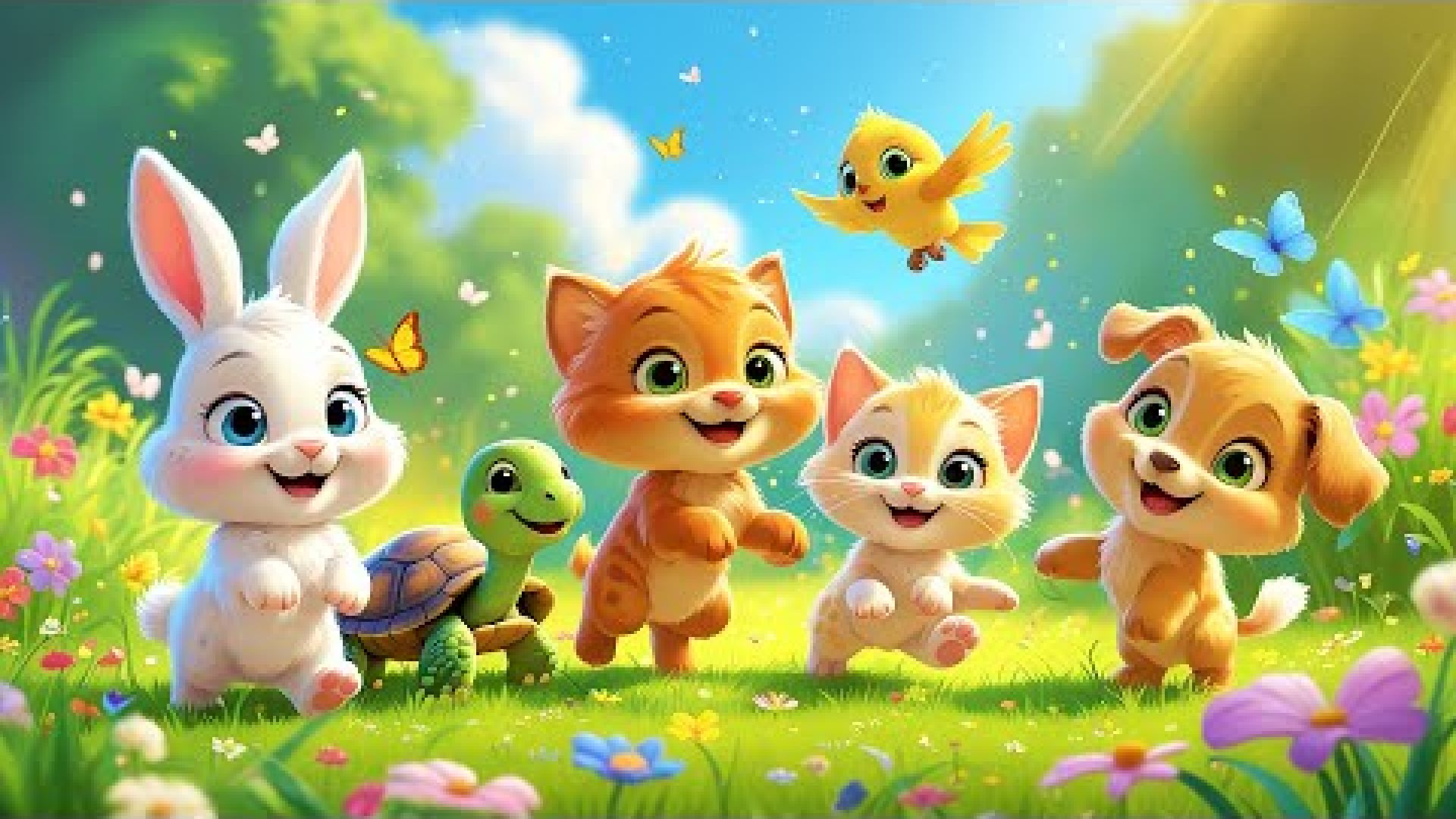 Cute Little Animals | Nursery Rhymes for Toddlers | JollieJingles