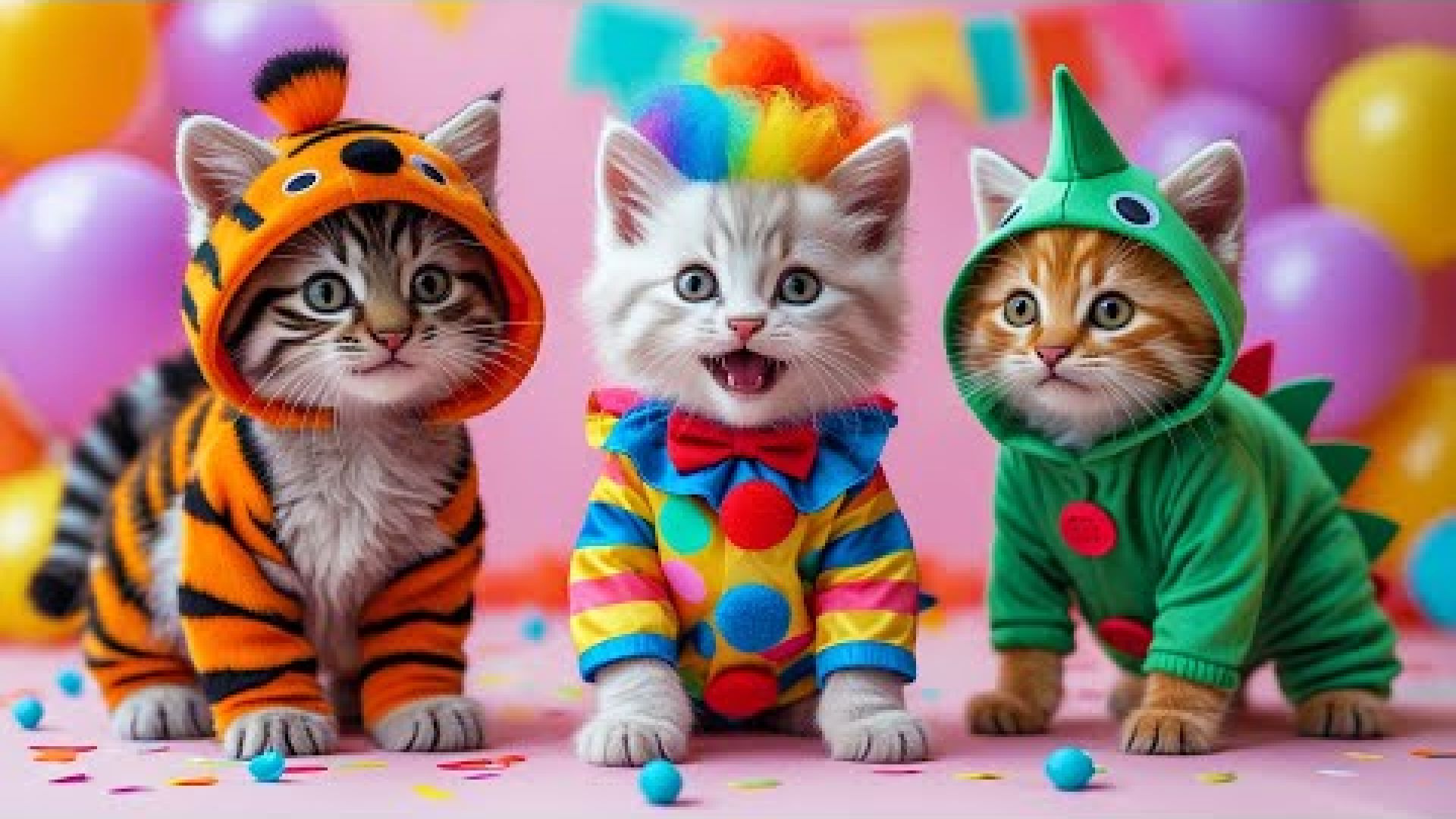 Cute Kittens Dress Up Party | Adorable Kitten Costumes | JollieJingles